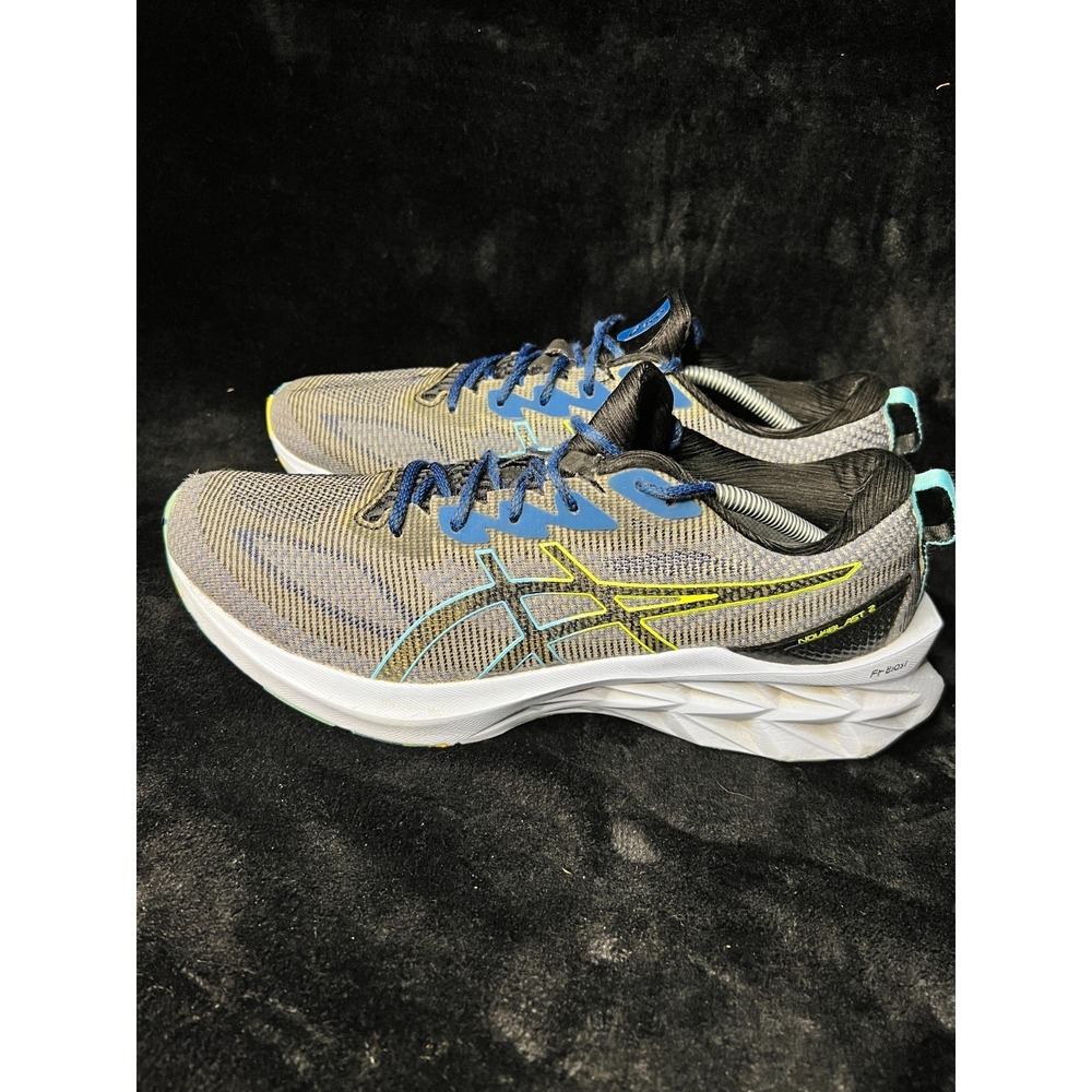 Asics Novablast 2 LE 1011B331 Mens‎ 12 Running Shoes Black Hazard Green Sneakers